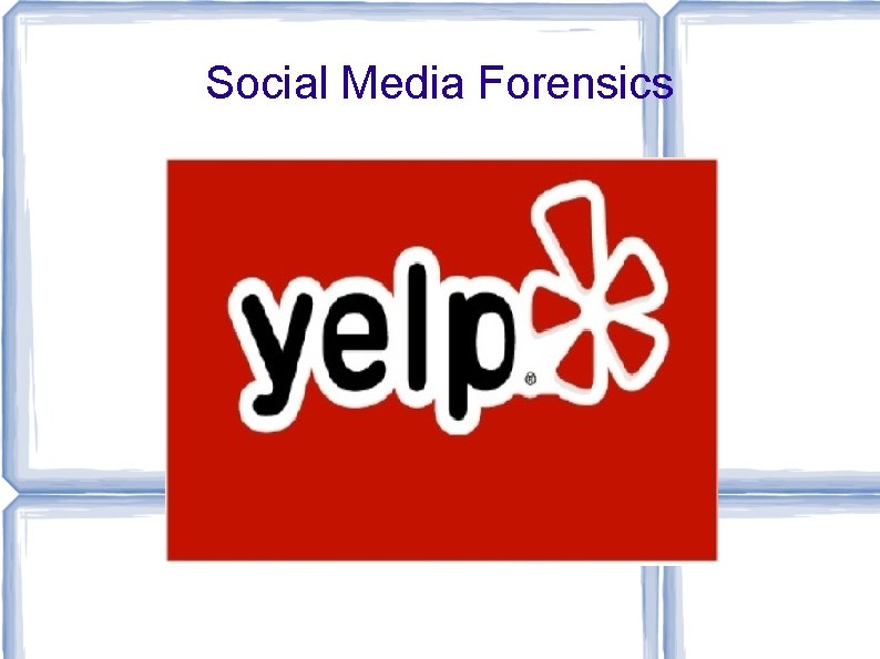 Social Media Forensics 