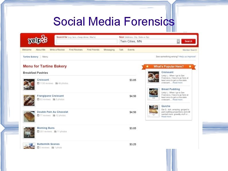 Social Media Forensics 