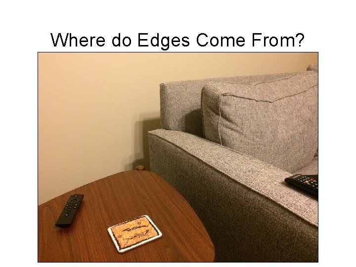 Where do Edges Come From? 