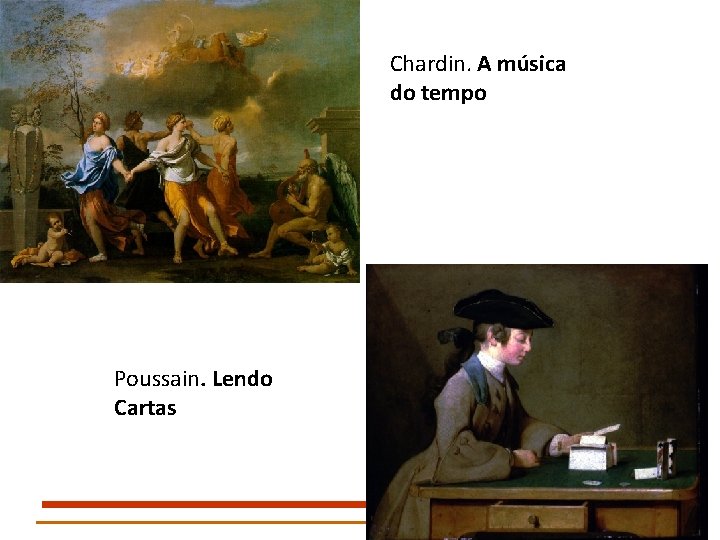 Chardin. A música do tempo Poussain. Lendo Cartas 