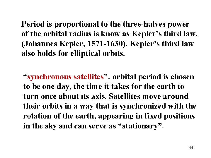 Period is proportional to the three-halves power of the orbital radius is know as
