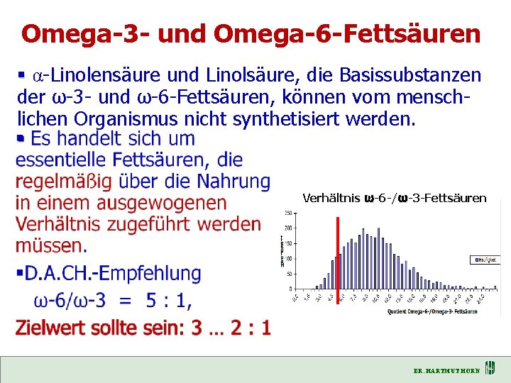 Omega-3 - und Omega-6 -Fettsäuren α-Linolensäure und Linolsäure, die Basissubstanzen der ω-3 - und