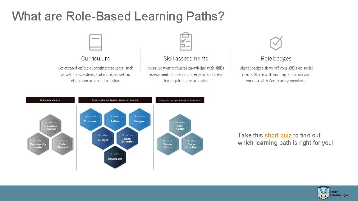 What are Role-Based Learning Paths? Take this short quiz to find out which learning What are Role-Based Learning Paths? Take this short quiz to find out which learning