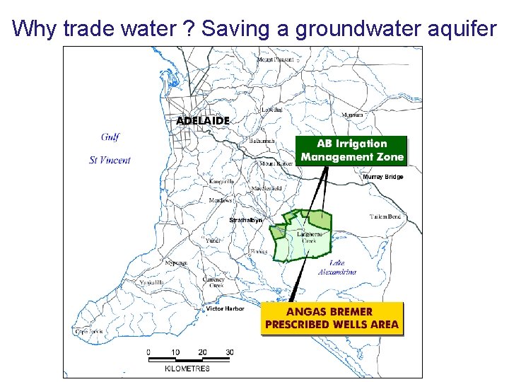 Why trade water ? Saving a groundwater aquifer 