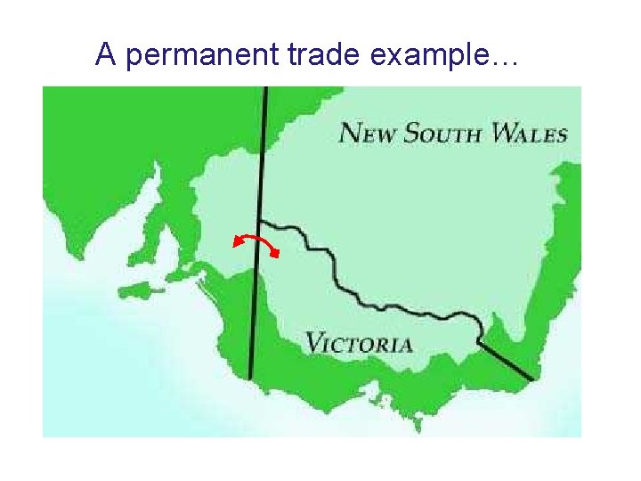 A permanent trade example… 