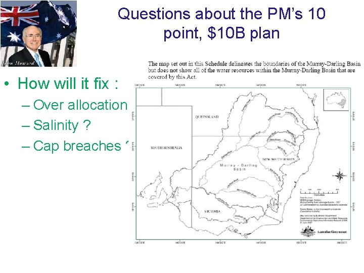 Questions about the PM’s 10 point, $10 B plan • How will it fix