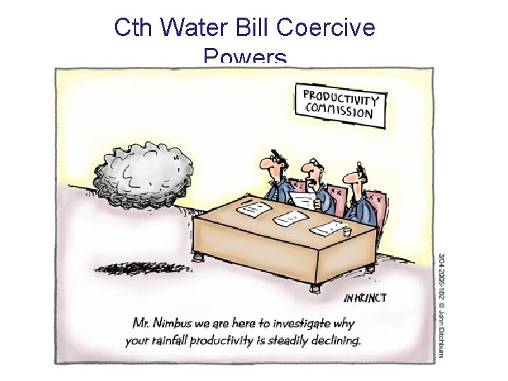 Cth Water Bill Coercive Powers 