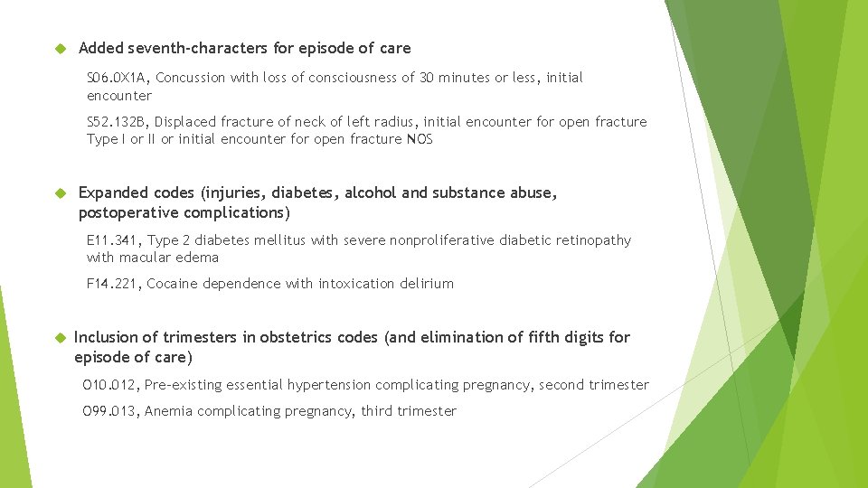 Added seventh-characters for episode of care S 06. 0 X 1 A, Concussion Added seventh-characters for episode of care S 06. 0 X 1 A, Concussion