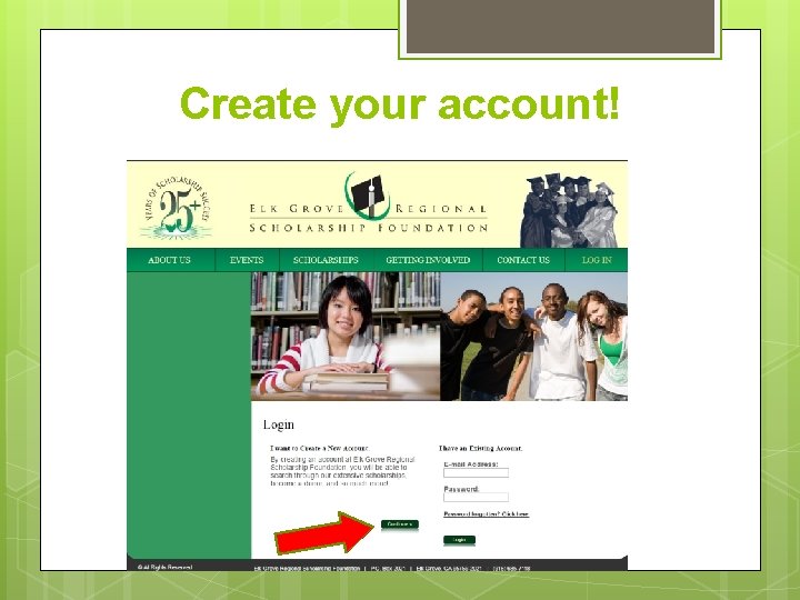 Create your account! 