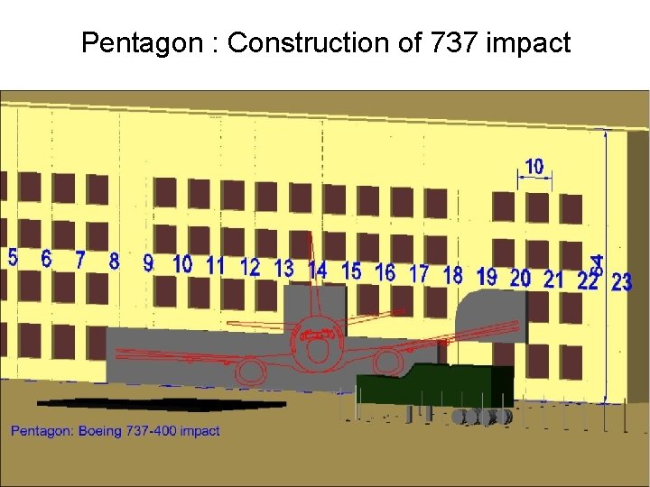 Pentagon : Construction of 737 impact 