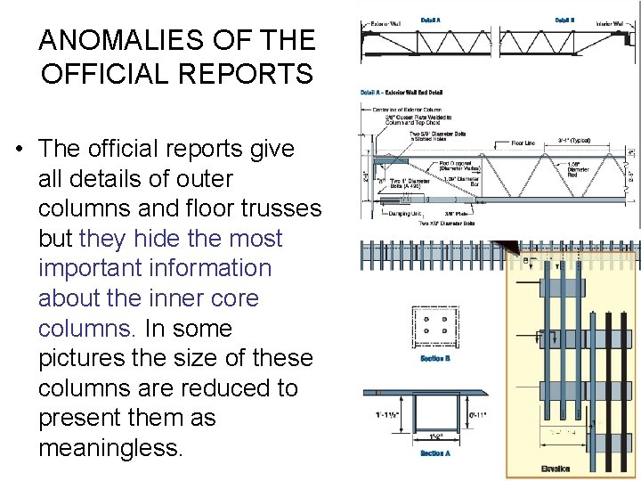 ANOMALIES OF THE OFFICIAL REPORTS • The official reports give all details of outer