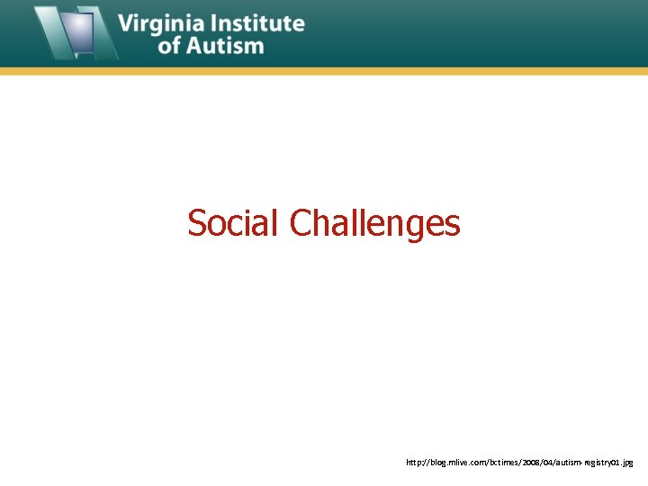 Social Challenges http: //blog. mlive. com/bctimes/2008/04/autism-registry 01. jpg 