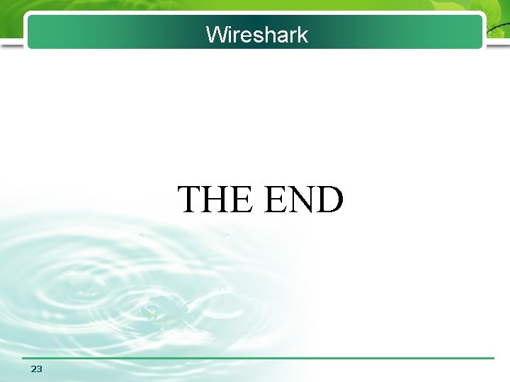 Wireshark THE END 23 