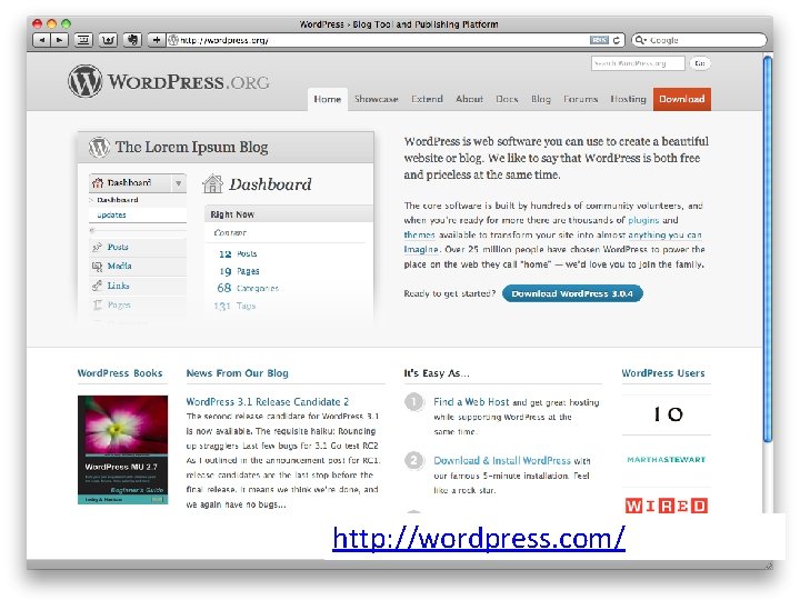 http: //wordpress. com/ http: //wordpress. com/