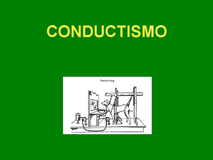 CONDUCTISMO CONDUCTISMO