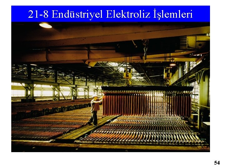 21 -8 Endüstriyel Elektroliz İşlemleri 54 