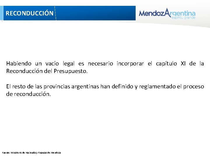RECONDUCCIÓN Habiendo un vacío legal es necesario incorporar el capítulo XI de la Reconducción RECONDUCCIÓN Habiendo un vacío legal es necesario incorporar el capítulo XI de la Reconducción
