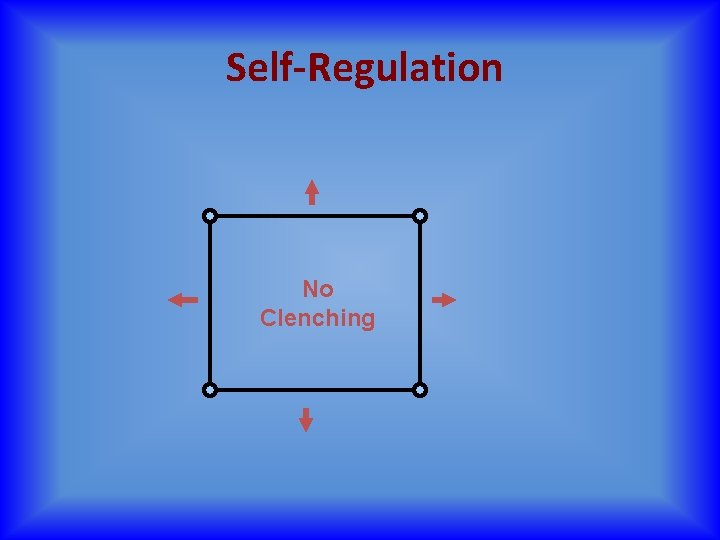 Self-Regulation No Clenching 