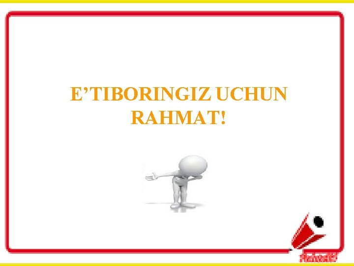 E’TIBORINGIZ UCHUN RAHMAT! 