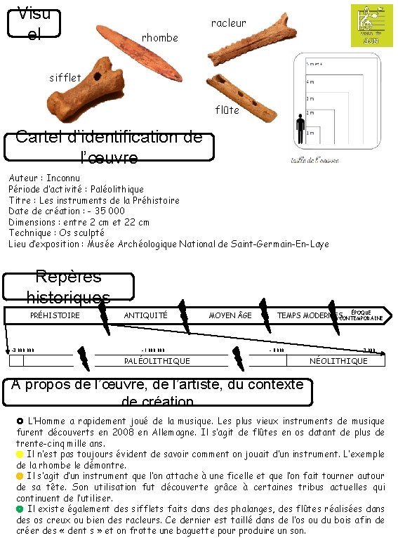 Visu el racleur rhombe sifflet flûte Cartel d’identification de l’œuvre Auteur : Inconnu Période