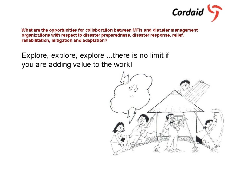 What are the opportunities for collaboration between MFIs and disaster management organizations with respect