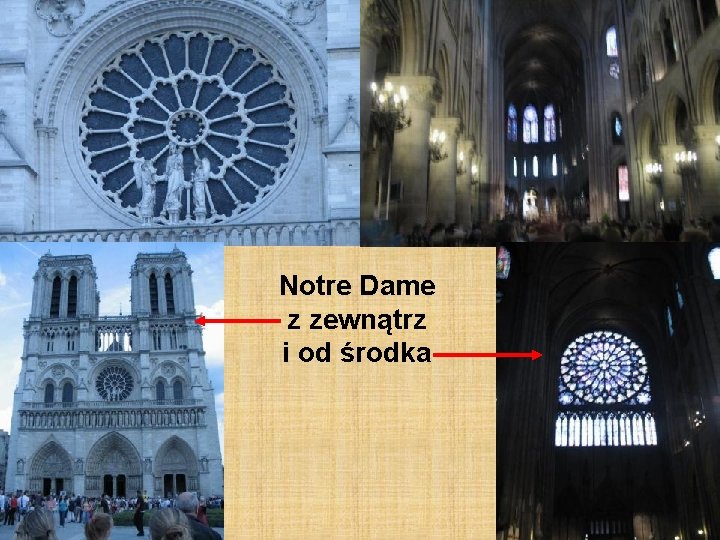 Notre Dame z zewnątrz i od środka 
