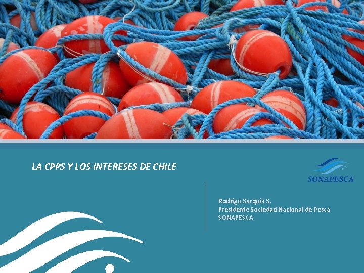 LA CPPS Y LOS INTERESES DE CHILE Rodrigo Sarquis S. Presidente Sociedad Nacional de LA CPPS Y LOS INTERESES DE CHILE Rodrigo Sarquis S. Presidente Sociedad Nacional de
