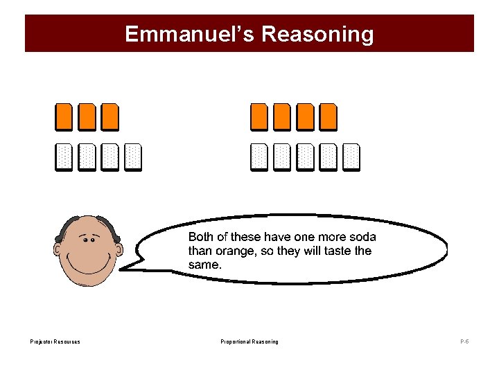 Emmanuel’s Reasoning Projector Resources Proportional Reasoning P-5 