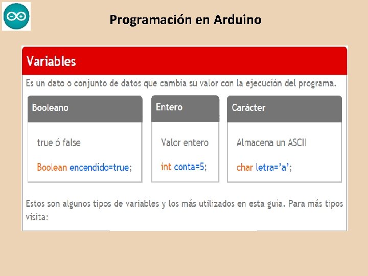 Programación en Arduino 