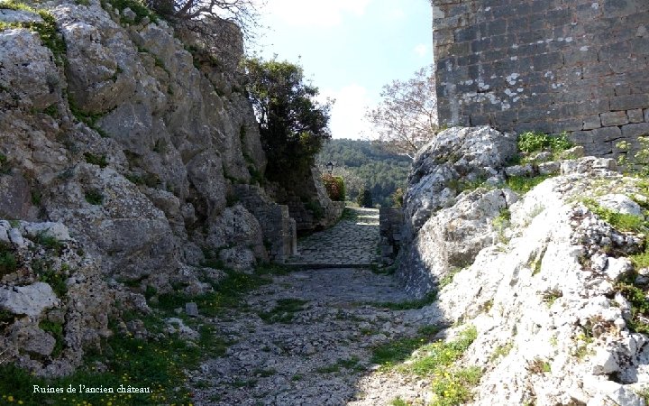 Ruines de l’ancien château. 