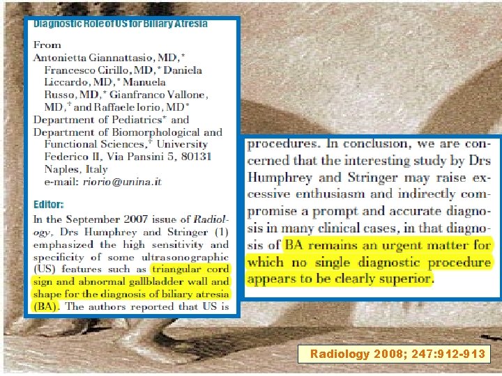Radiology 2008; 247: 912 -913 Radiology 2008; 247: 912 -913