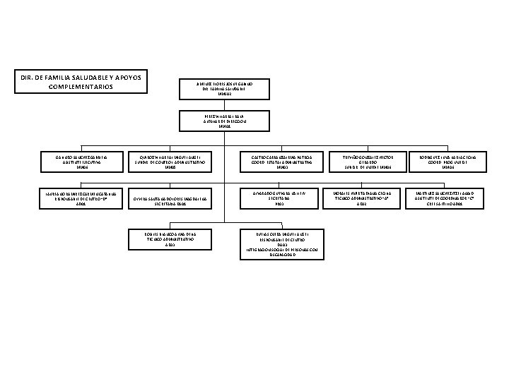 DIR. DE FAMILIA SALUDABLE Y APOYOS COMPLEMENTARIOS JIMENEZ FLORES JOSUE GABINO DIR. FAMILIA SALUDABLE.