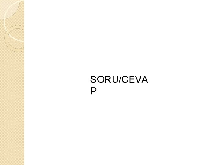 SORU/CEVA P 