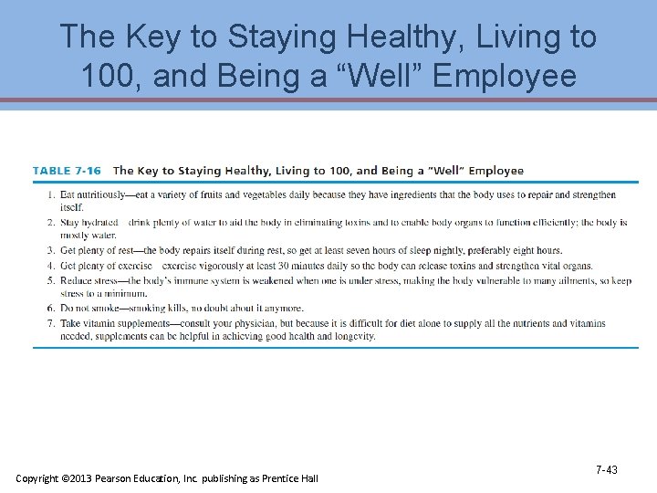 The Key to Staying Healthy, Living to 100, and Being a “Well” Employee Copyright