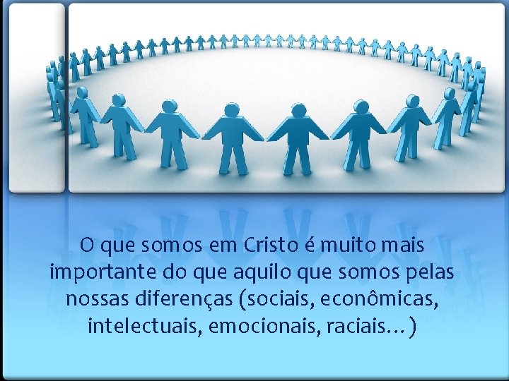 O que somos em Cristo é muito mais importante do que aquilo que somos