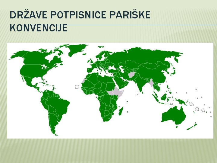 DRŽAVE POTPISNICE PARIŠKE KONVENCIJE 