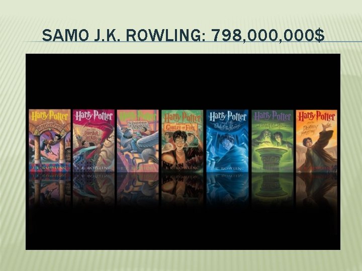 SAMO J. K. ROWLING: 798, 000$ 