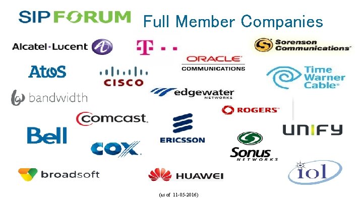 Full Member Companies (as of 11 -05 -2016) Full Member Companies (as of 11 -05 -2016)