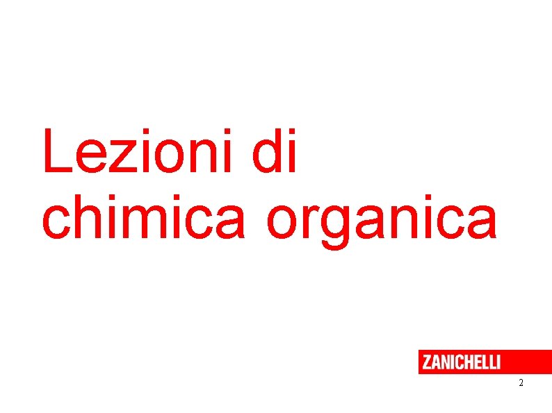 Lezioni di chimica organica 2 