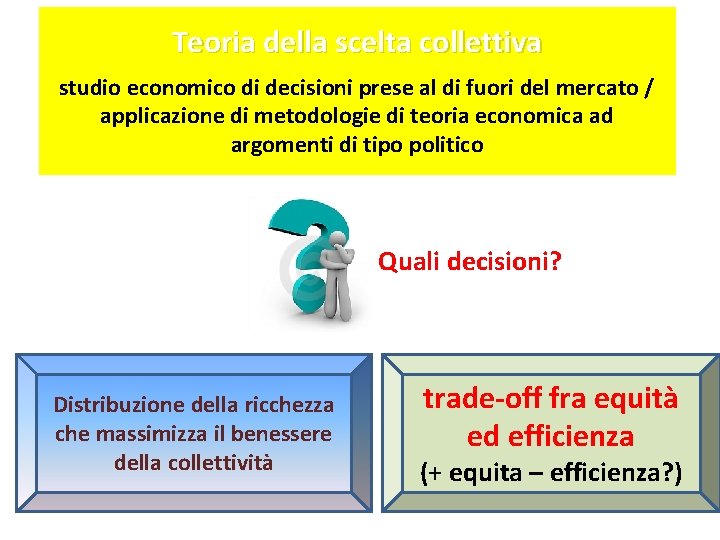 Teoria della scelta collettiva studio economico di decisioni prese al di fuori del mercato