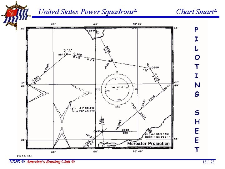 United States Power Squadrons® USPS ® America's Boating Club ® Chart Smart® 15 /