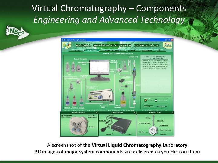 Virtual Chromatography – Components Engineering and Advanced Technology A screenshot of the Virtual Liquid