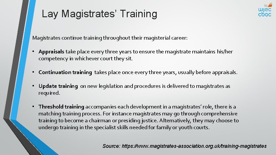 Legal Personnel Magistrates Objectives Explain The Role Of