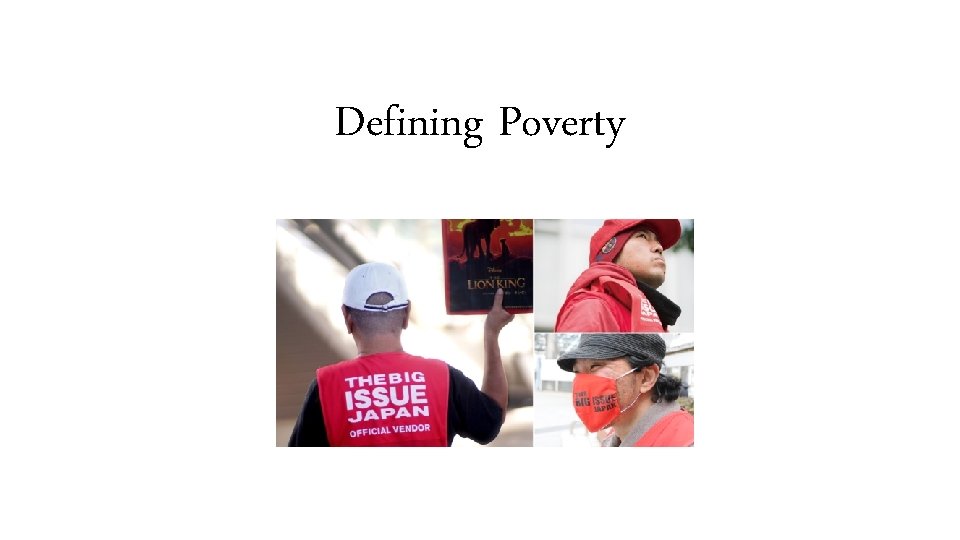 Defining Poverty 