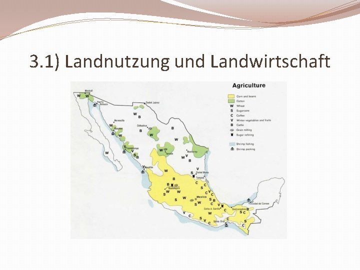 3. 1) Landnutzung und Landwirtschaft 