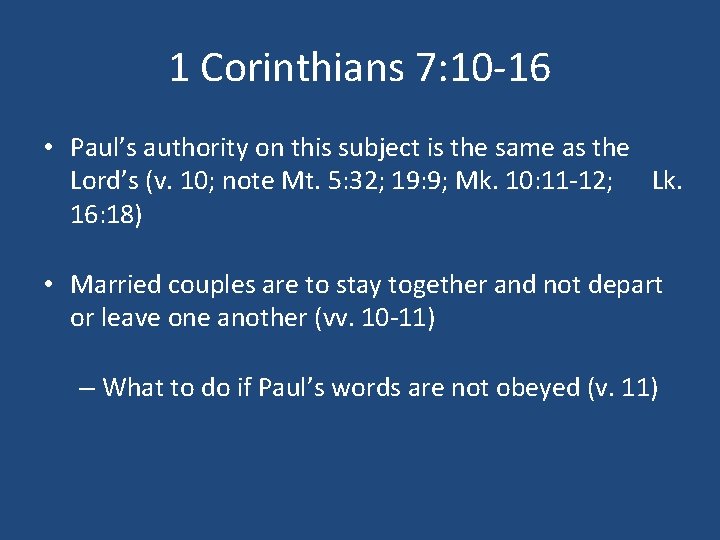 Pauls Teaching on Marriage at Corinth A Study