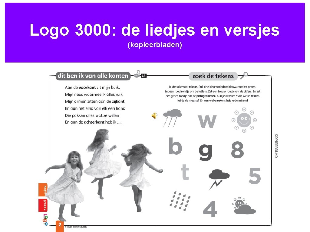 Logo 3000: de liedjes en versjes (kopieerbladen) 