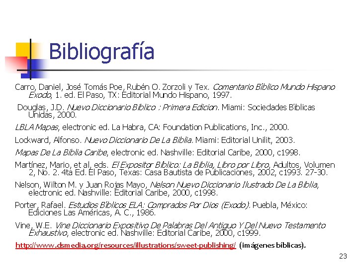 Bibliografía Carro, Daniel, Jose Toma s Poe, Rube n O. Zorzoli y Tex. Comentario