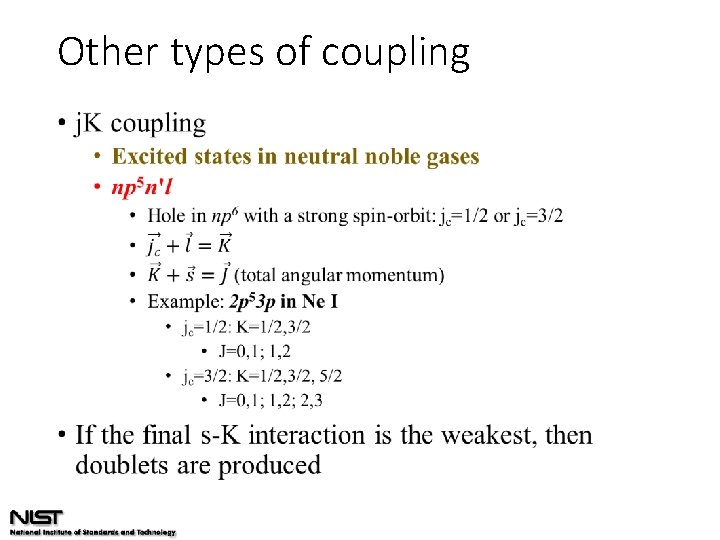 Other types of coupling • 