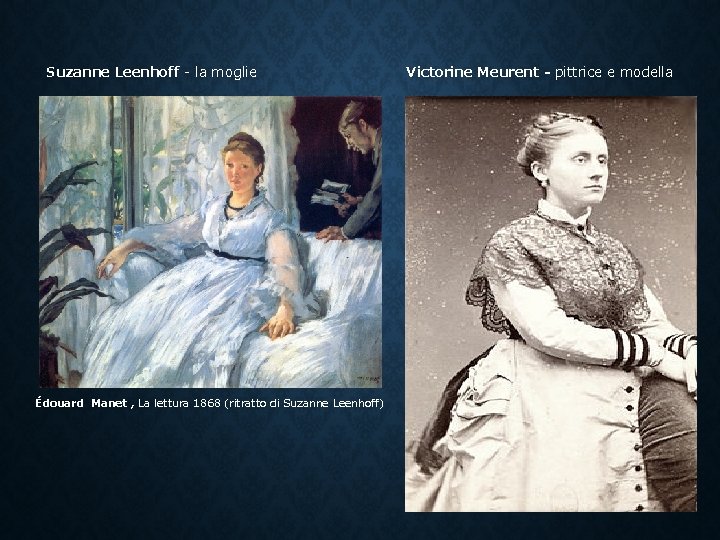 Suzanne Leenhoff - la moglie Édouard Manet , La lettura 1868 (ritratto di Suzanne